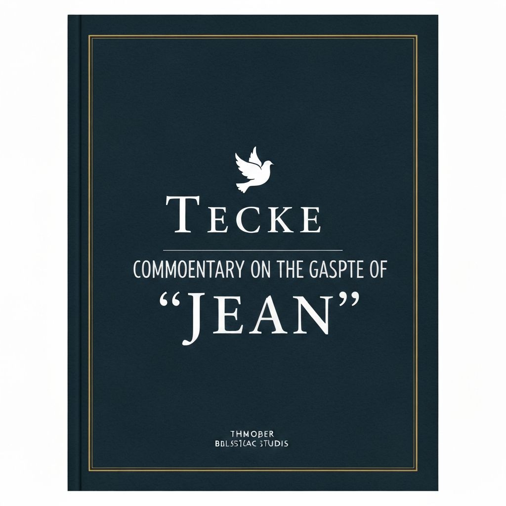 Commentaire sur l'Évangile de Jean - Couverture